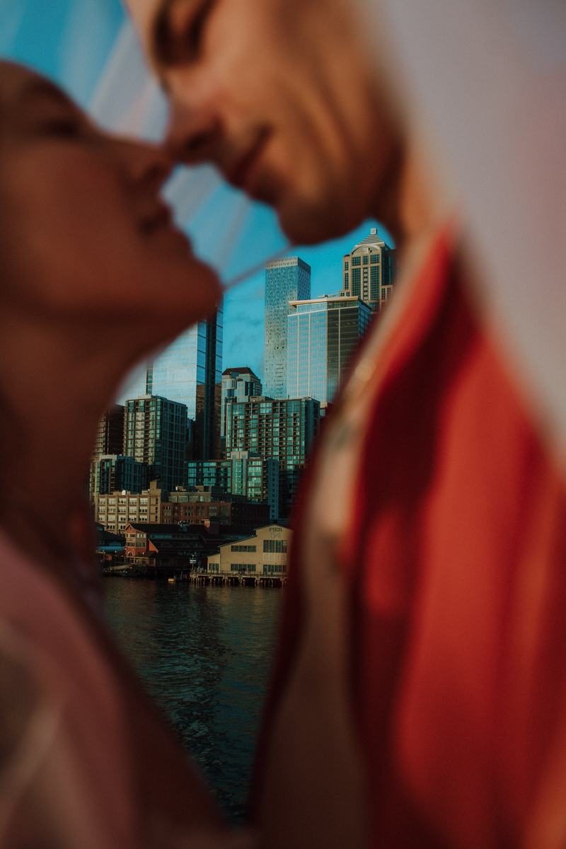 Bainbridge Ferry, Seattle Washington Engagement Photographer