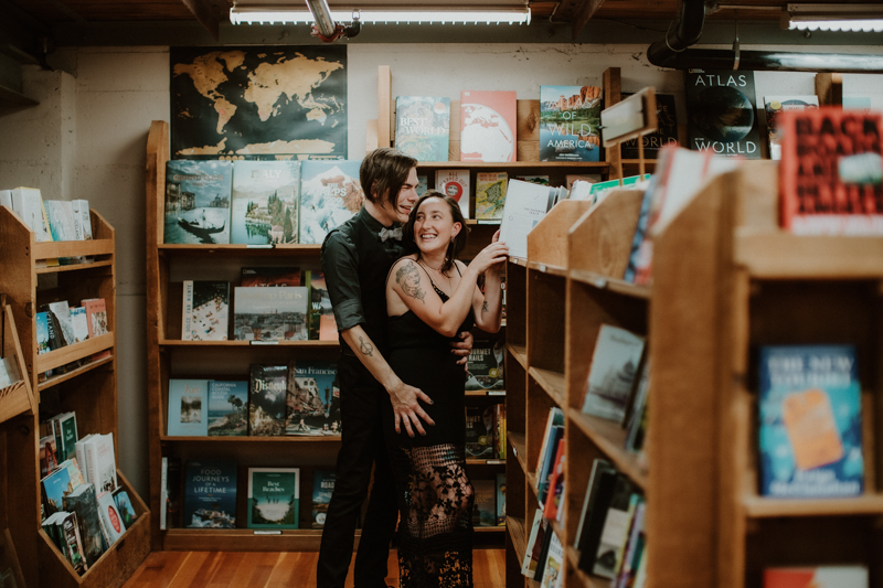 Elliot Bay Book Company, Seattle Engagement Session