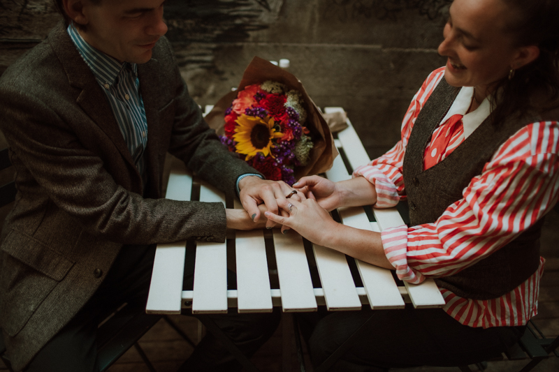 Oddfellows Café + Bar, Seattle Engagement Photographer