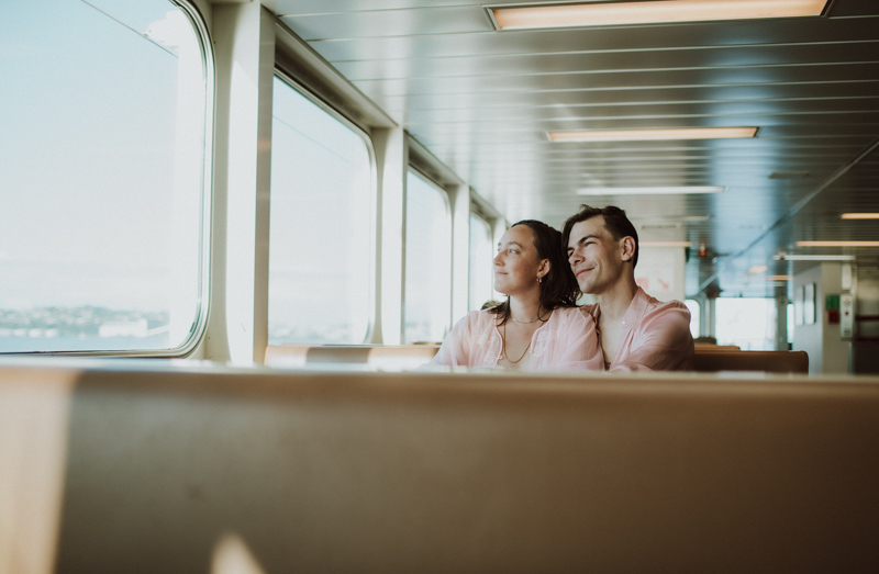 Bainbridge Ferry, Seattle Washington Engagement Photographer