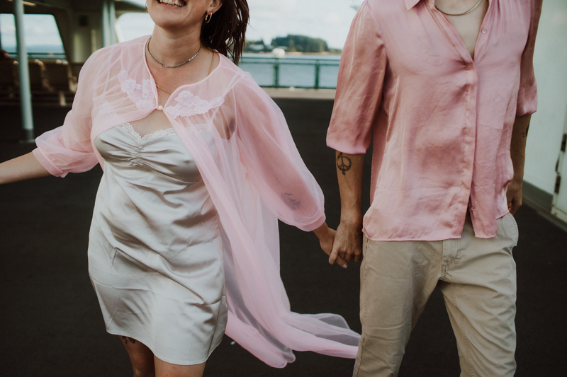 Bainbridge Ferry, Seattle Washington Engagement Photographer