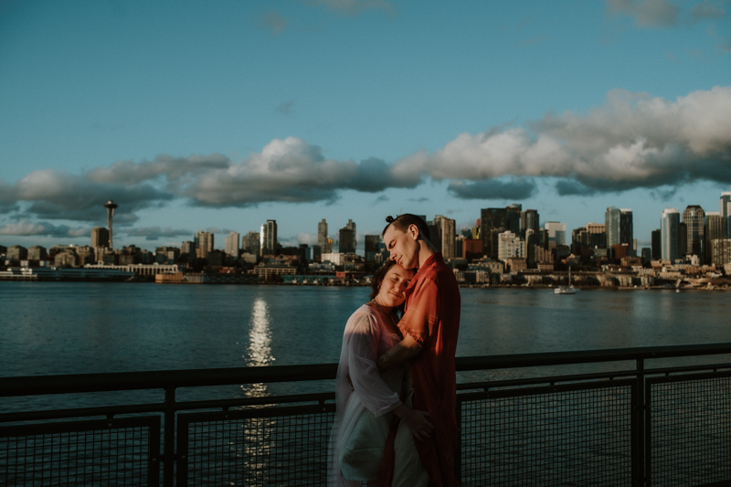 Bainbridge Ferry, Seattle Washington Engagement Photographer