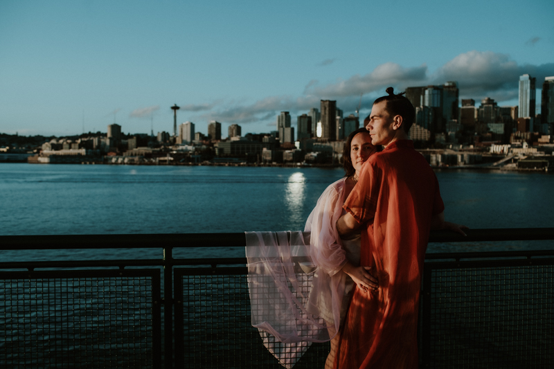 Bainbridge Ferry, Seattle Washington Engagement Photographer