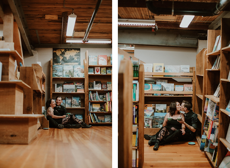 Elliot Bay Book Company, Seattle Engagement Session