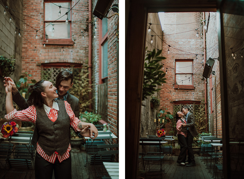 Oddfellows Café + Bar, Seattle Engagement Photographer