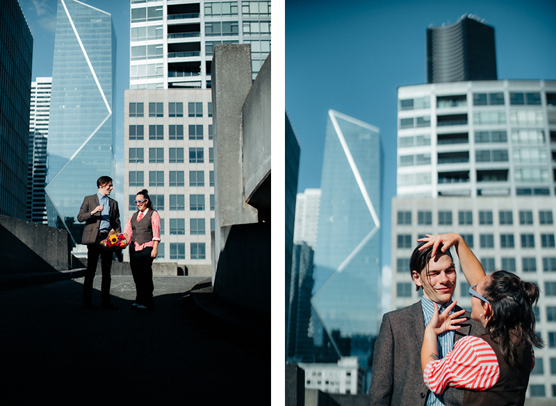 Downtown Seattle Engagement Photographer