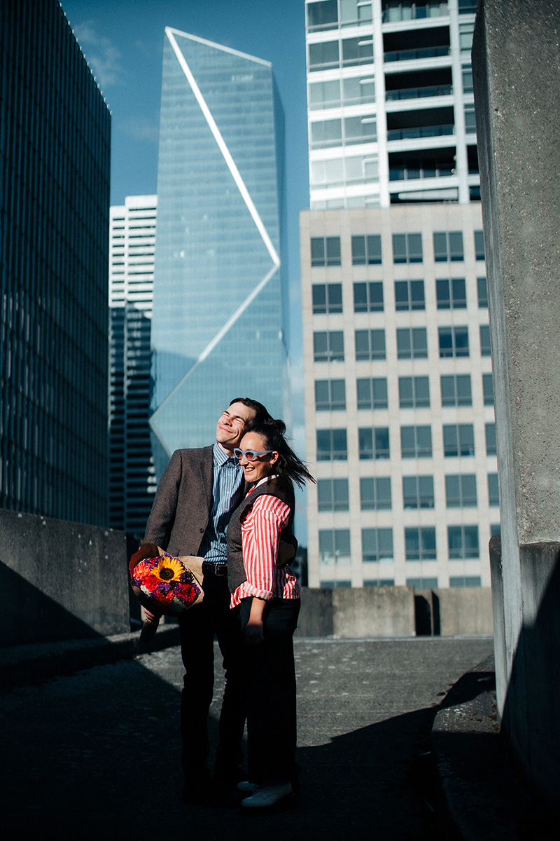 Downtown Seattle Engagement Photographer