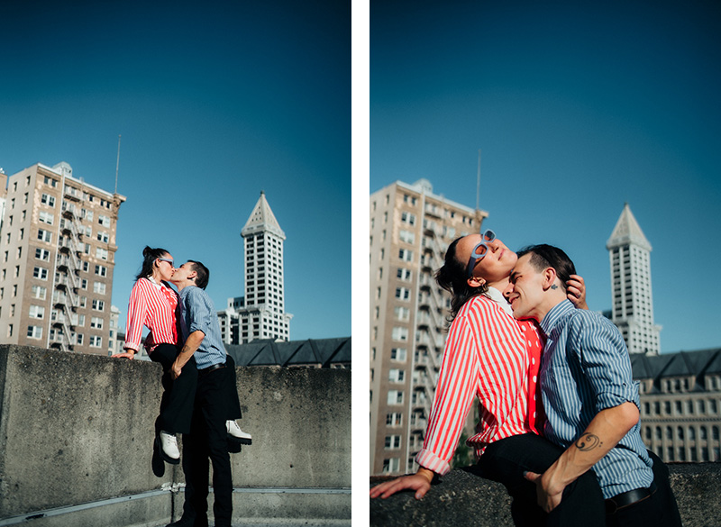 Downtown Seattle Engagement Photographer